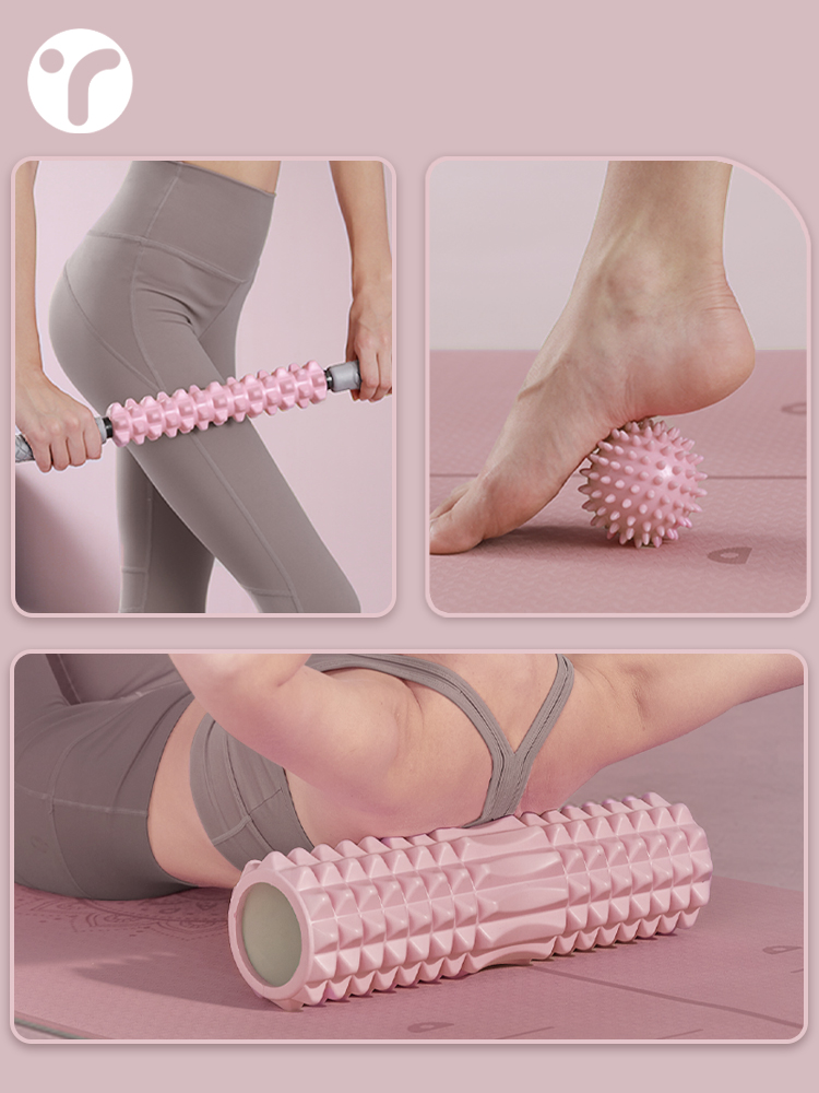 Foam Roller - Massagerolle aus massivem Schaumstoff, Muskelentspannungs- und