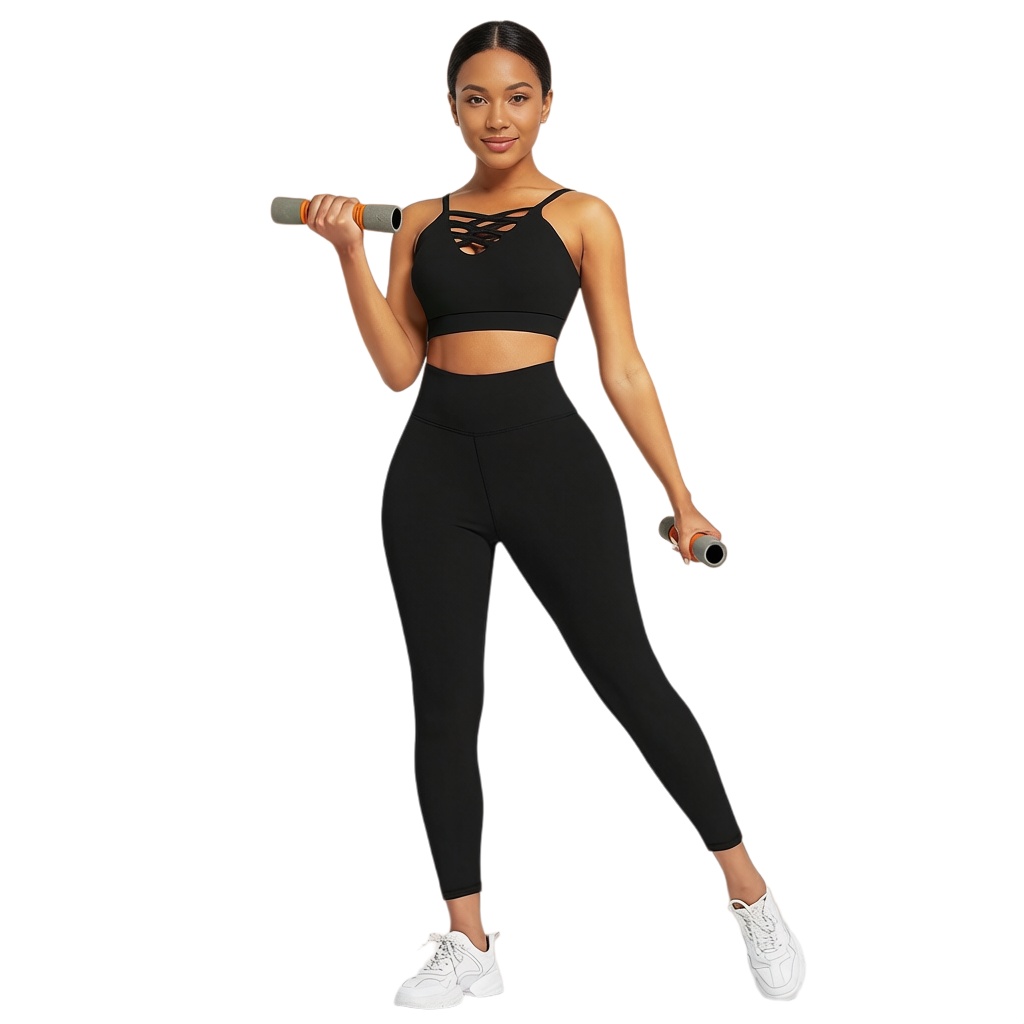 Yoga & Fitness With Denise - 3-teiliges Damen Yoga Fitness Set -