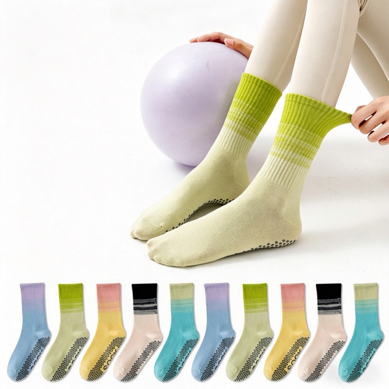 Yoga & Fitness With Denise - Dreamlikelin 1 Paar Damen-Yoga-Socken, Wadenlange Socken