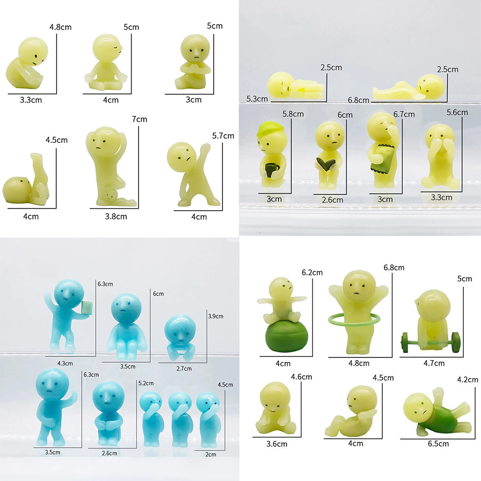 Yoga Fitness First - Im Dunkeln leuchtende Mini-Figuren-Serie Yoga Schlafzimmer