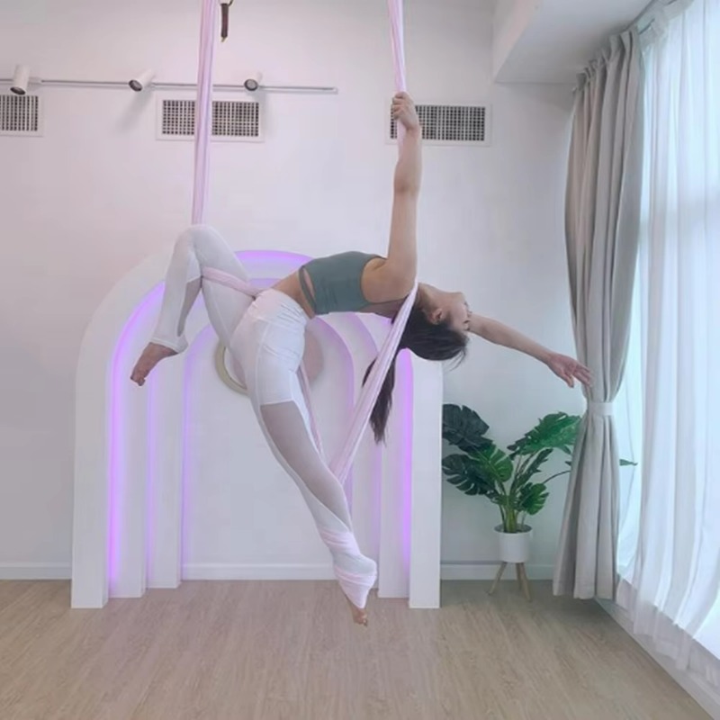 Yoga Swing Aerial - 8 Meter Professionelle Schwarze Aerial Fitness