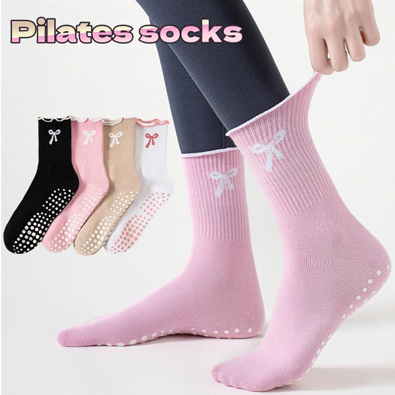 Yoga & Fitness With Denise - Dreamlikelin 1 Paar Damen-Pilates-Socken, rutschfeste, professionelle