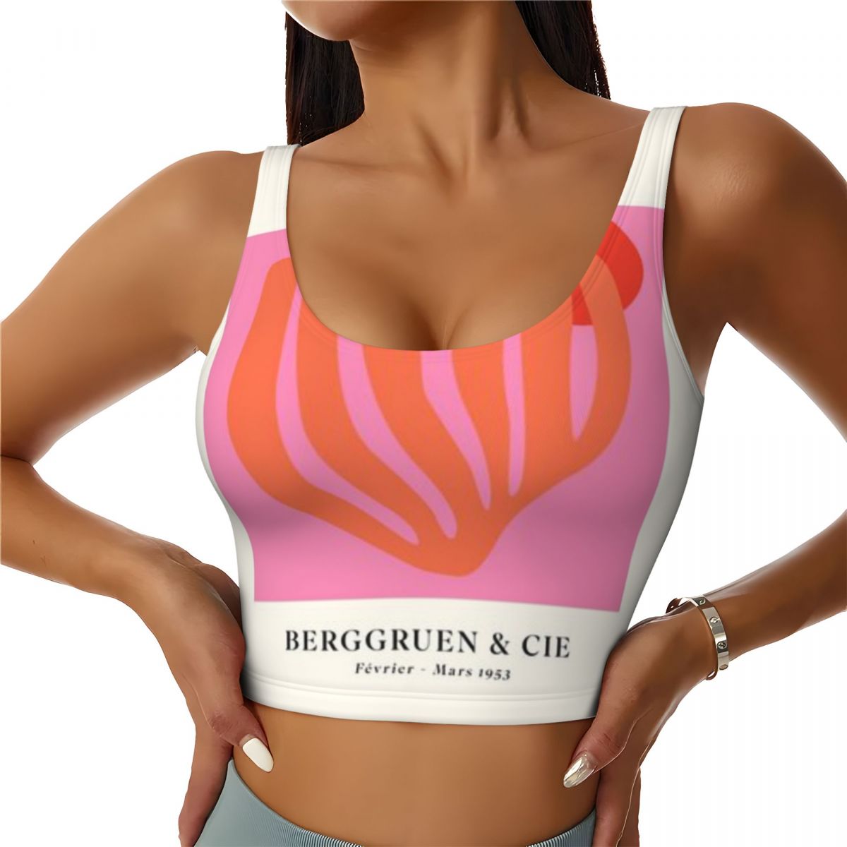 Yoga Fitness Holiday - Leichtes Sport-Tanktop Matisse Papiers D Coup