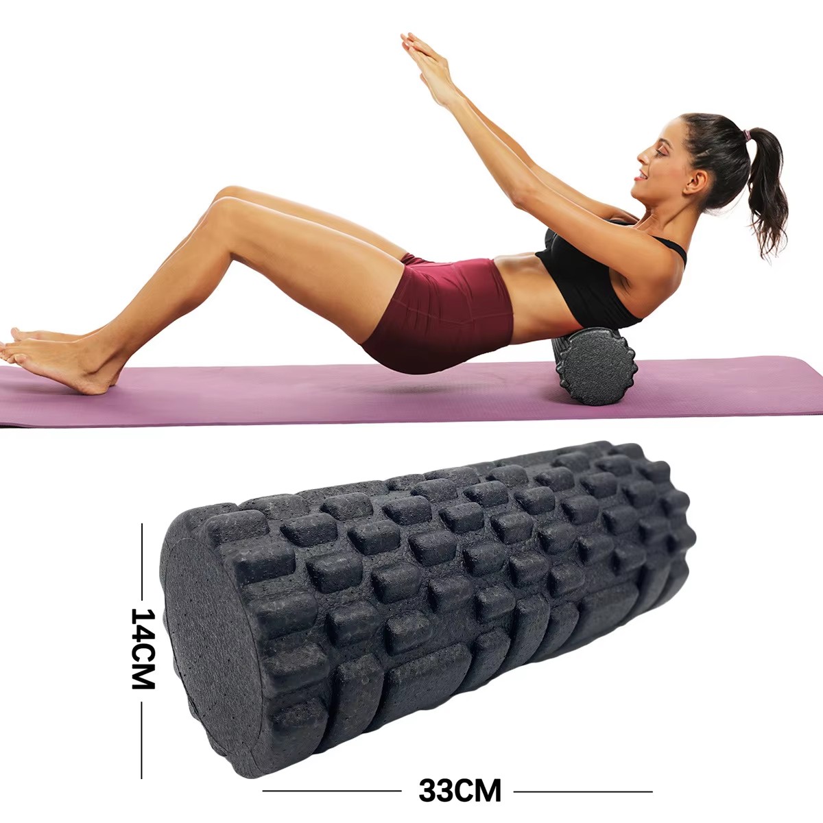 Foam Roller - 30/33 cm Fitness Schaum Roller Yoga
