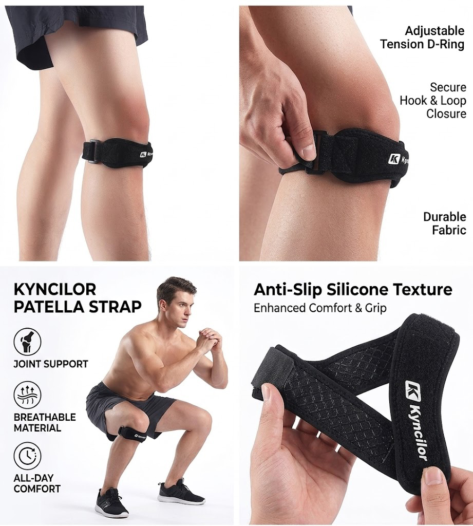 Knee Sleeve Compression - 1 Sport-Beinbandage, Kompressionsbandage für das gesamte