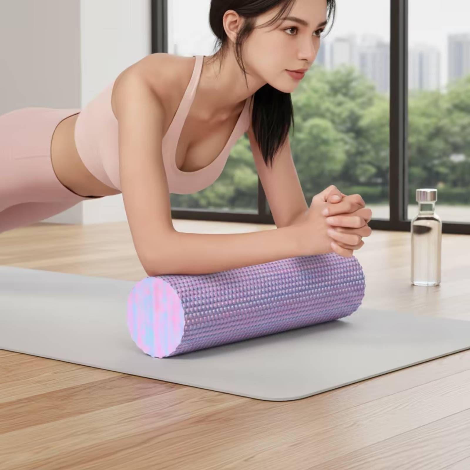 Foam Roller - Solide Schaumstoffrolle Kompaktes Fitnessgerät für Athleten,