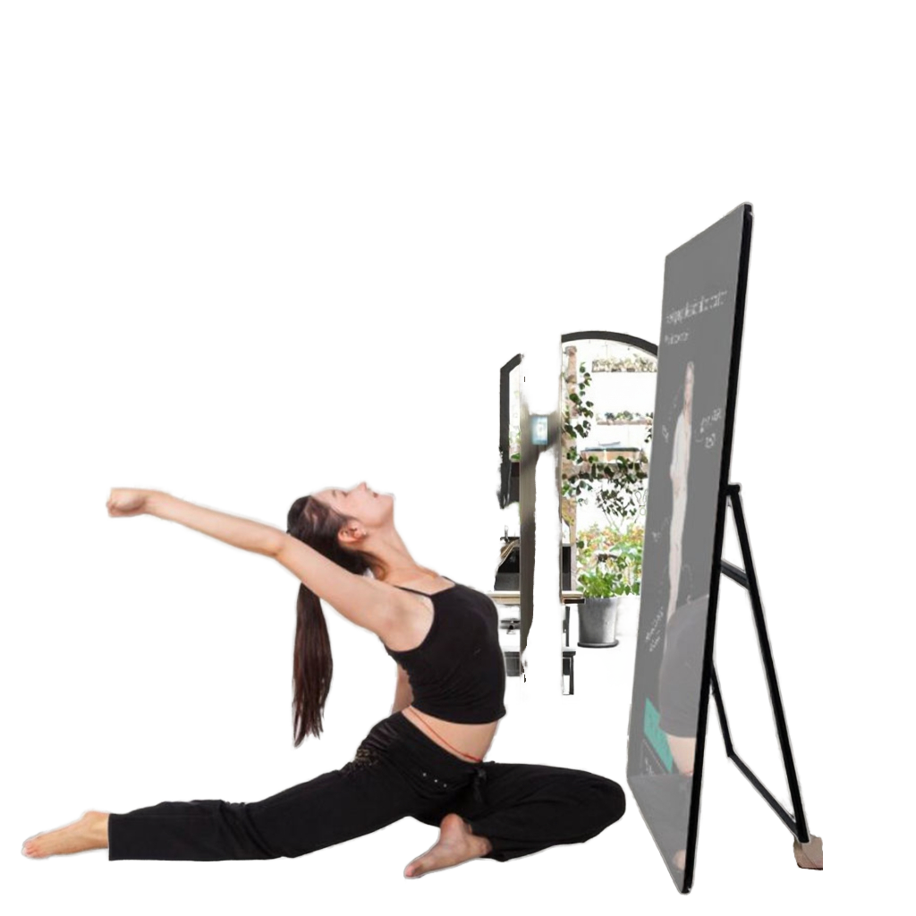 Yoga Fitness Hotel - Intelligenter A-förmiger Fitness-Spiegel mit Android-Touchscreen 32