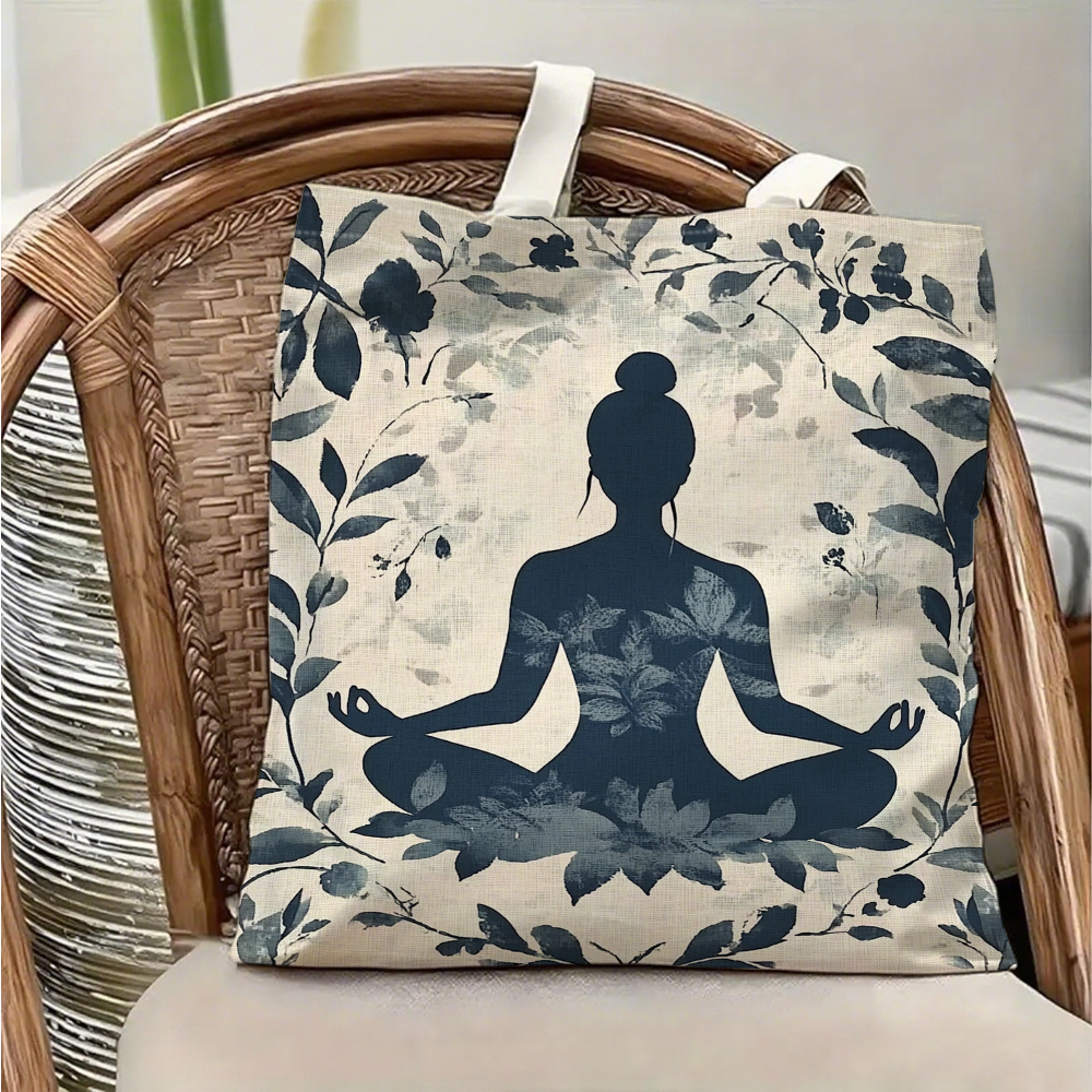 Yoga & Fitness With Denise - 1 Stück Yoga-Meditations-Schultertasche aus Segeltuch mit