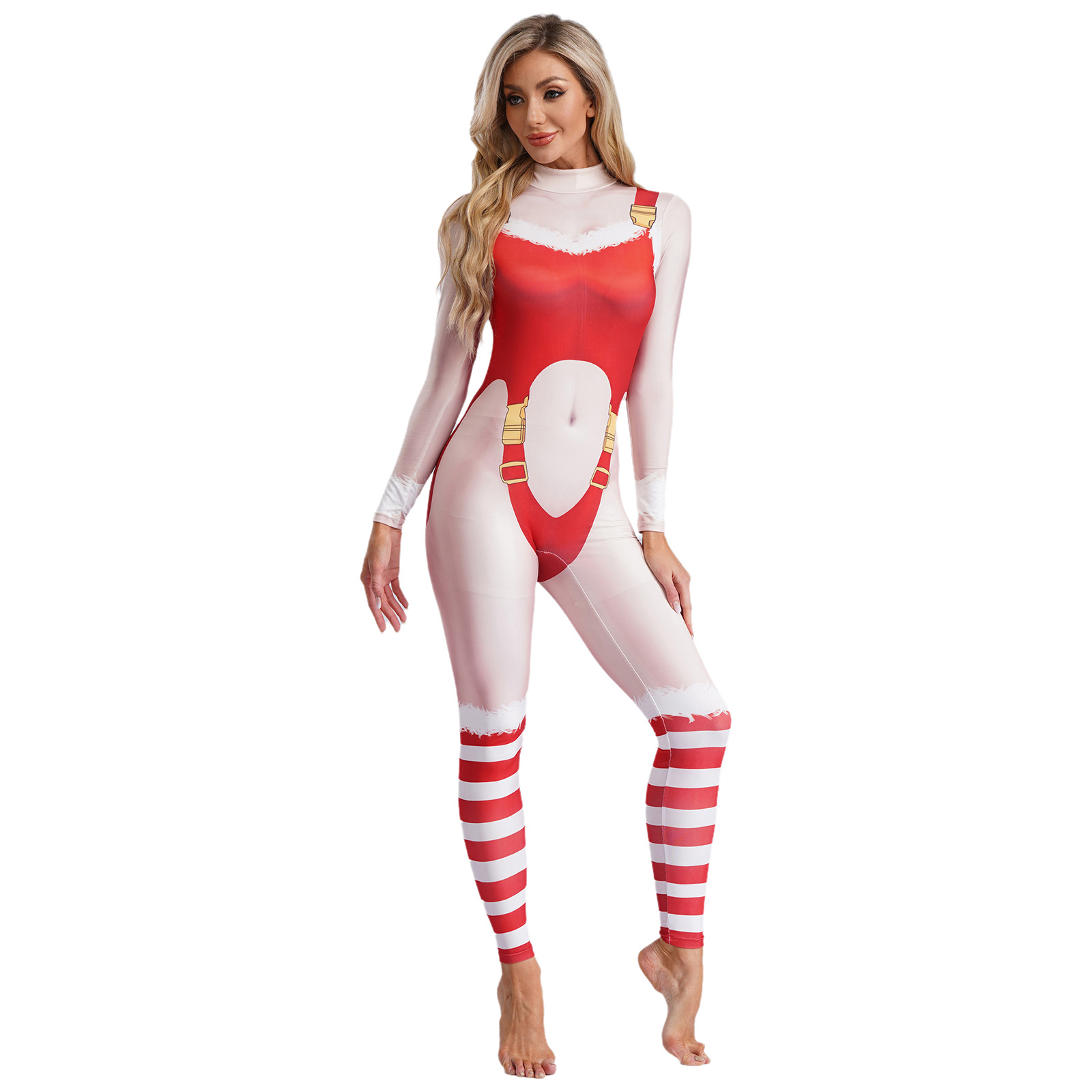 Yoga Fitness Holiday - Frauen Yoga Fitness Shinny Overall Weihnachten