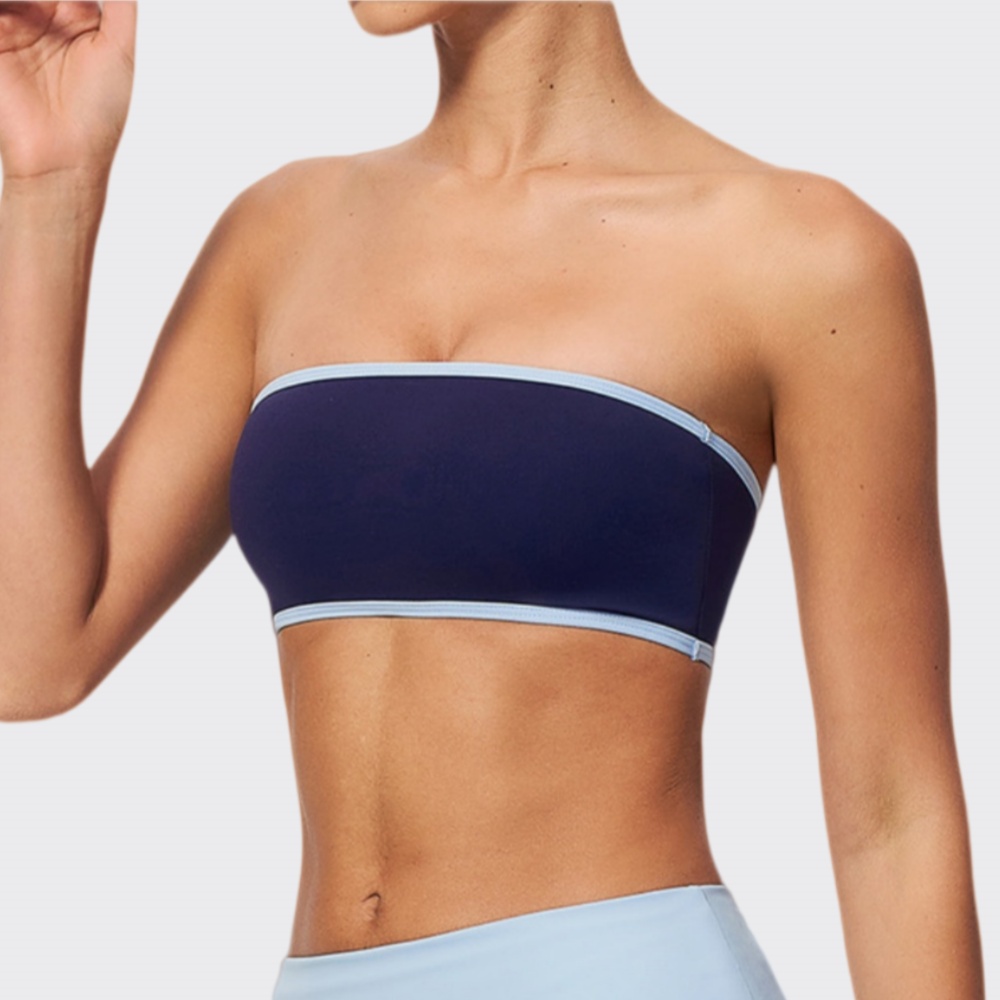 J-Yoga Fitness - Damen Unterwäsche Yoga-BH Atmungsaktiver Trägerloser Sport-BH