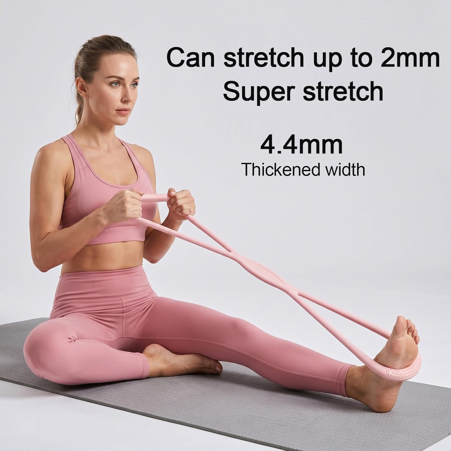 Yoga Fitness Resistance Band - 1 Stück Widerstandsband mit Griff für