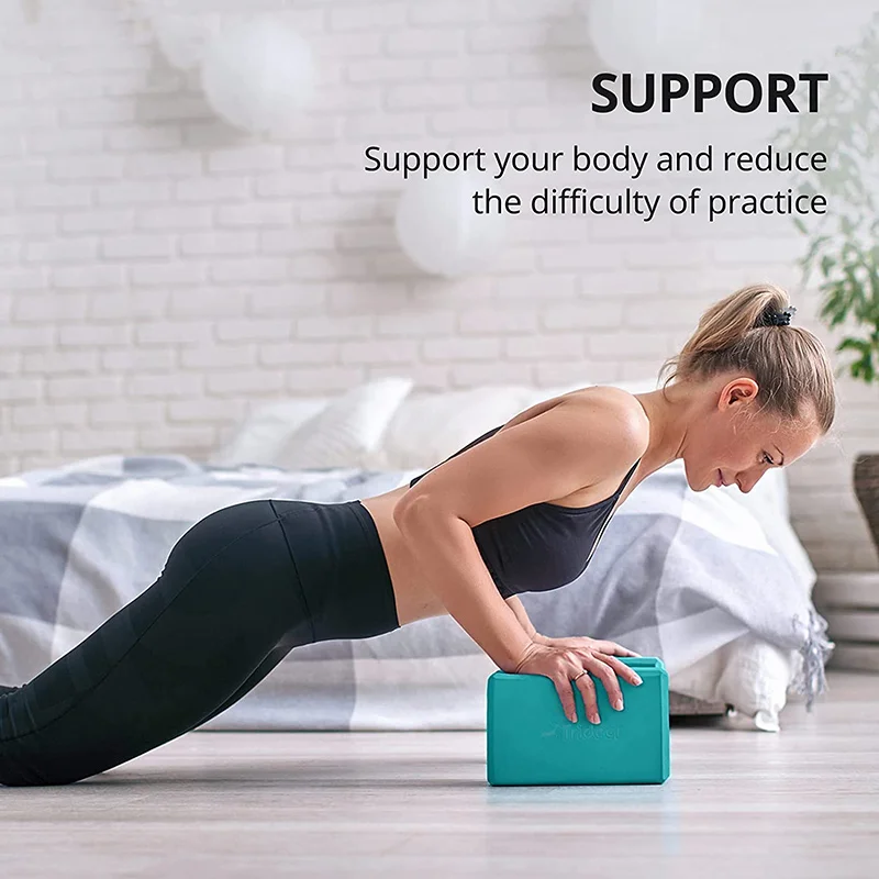 Yoga Blocks - Yoga-Bausteine, Pilates-Würfel, Verstärkungsmatten, Sport-Yoga-Zubehör, Übungsgeräte für
