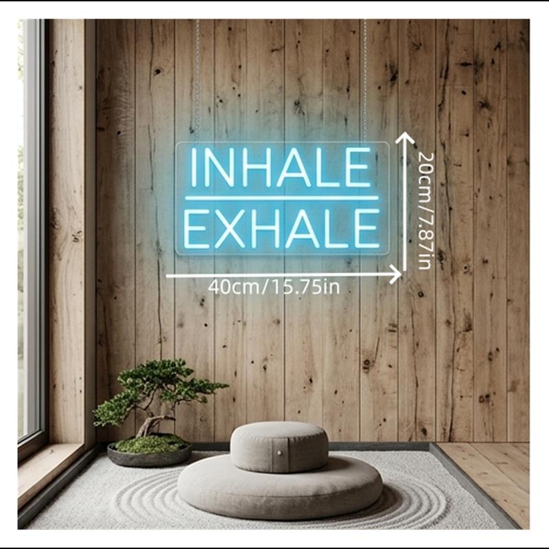 Inhale Exhale Neonschild, dimm – Yoga Fitness Holiday Bewertung und Preis