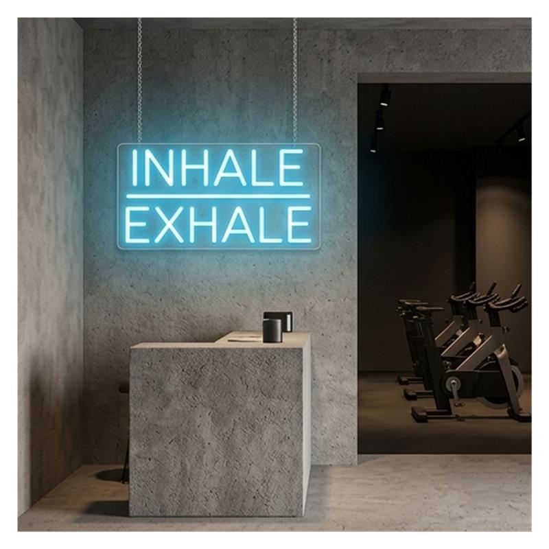 Inhale Exhale Neonschild, dimm – Yoga Fitness Holiday Bewertung und Preis