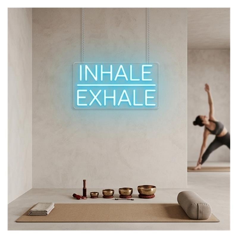Inhale Exhale Neonschild, dimm – Yoga Fitness Holiday Bewertung und Preis