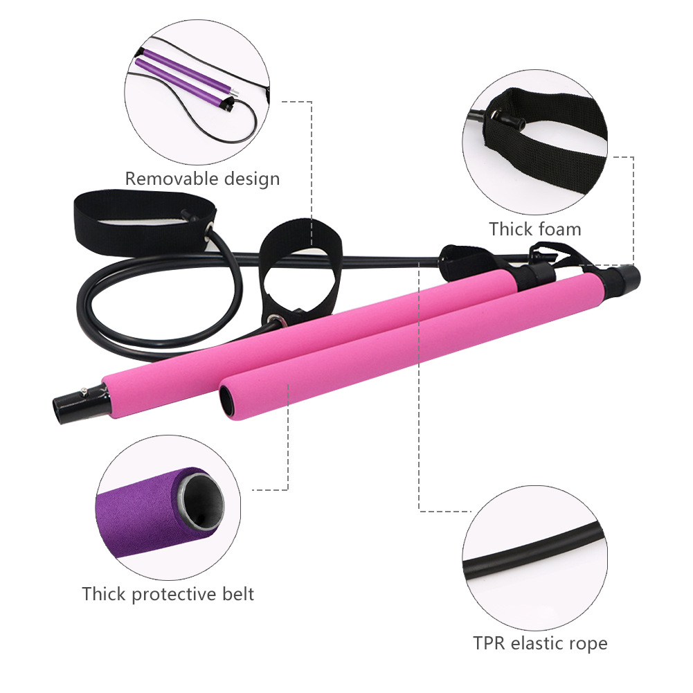 Neue Fitness Yoga Pilates Bar  – Yoga Fitness Resistance Band Bewertung und Preis