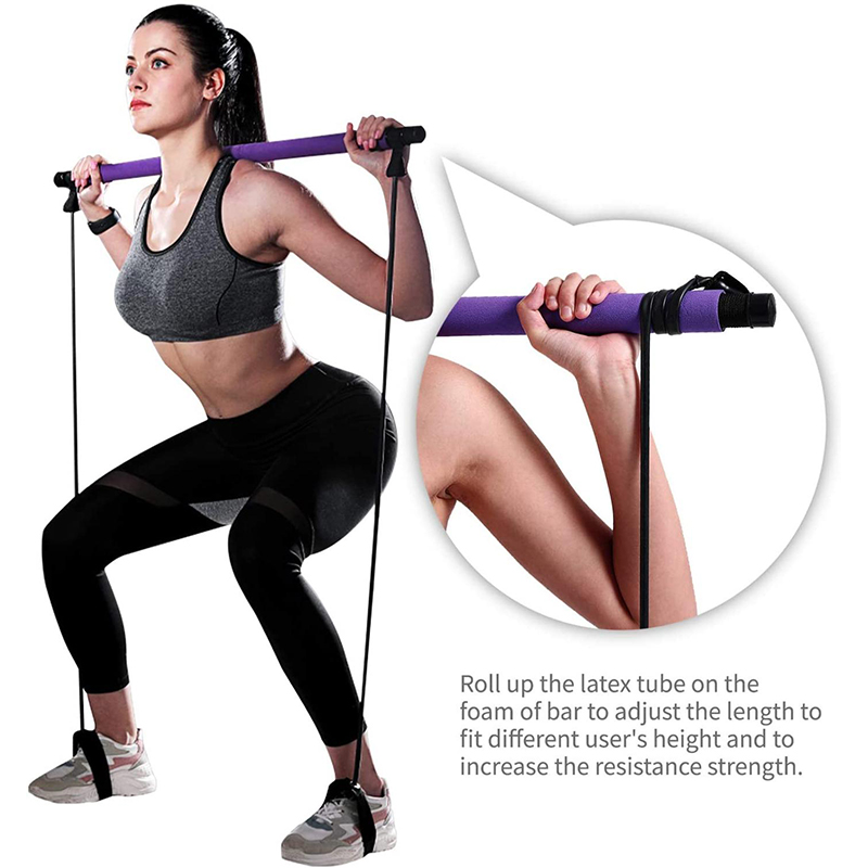 Neue Fitness Yoga Pilates Bar  – Yoga Fitness Resistance Band Bewertung und Preis