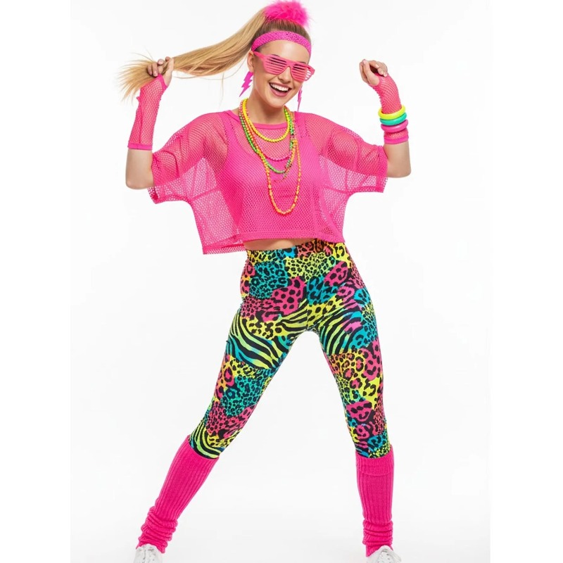 1980er Retro-Tanzparty-Outfit: – Yoga Fitness Holiday Bewertung und Preis