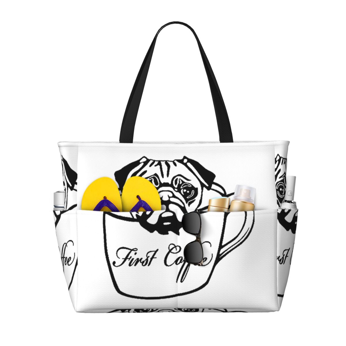 Pug First Coffee Strandtasche, – Yoga Fitness First Bewertung und Preis