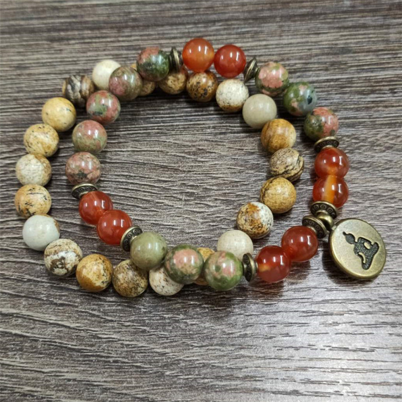 Charm Stein Handgelenk Mala He – J-Yoga Fitness Bewertung und Preis