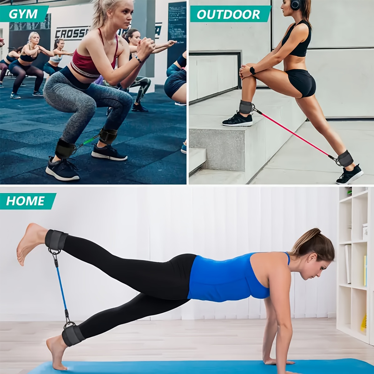 5-teiliges Knöchel-Widerstands – Yoga Fitness Resistance Band Bewertung und Preis