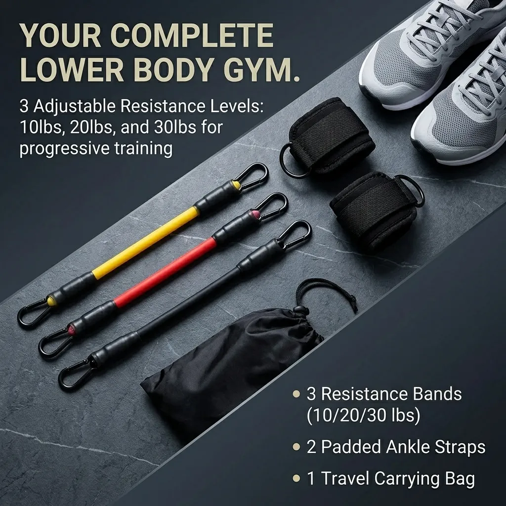 5-teiliges Knöchel-Widerstands – Yoga Fitness Resistance Band Bewertung und Preis