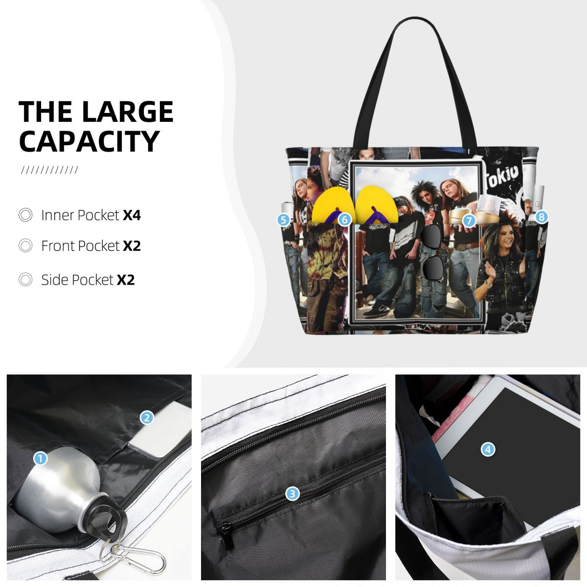 Tokio Hotel Emblem Strandtasch – Yoga Fitness Hotel Bewertung und Preis