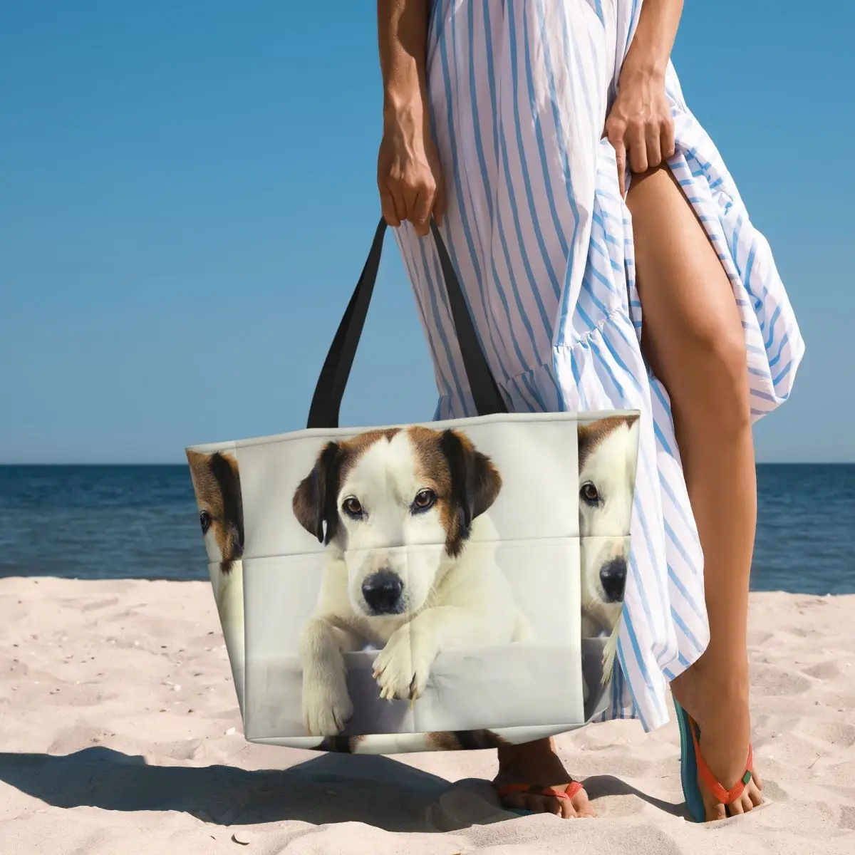 Strandtasche mit Hundemotiv, J – Yoga Fitness Photos Bewertung und Preis